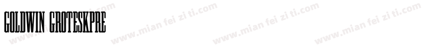 goldwin groteskpre字体转换